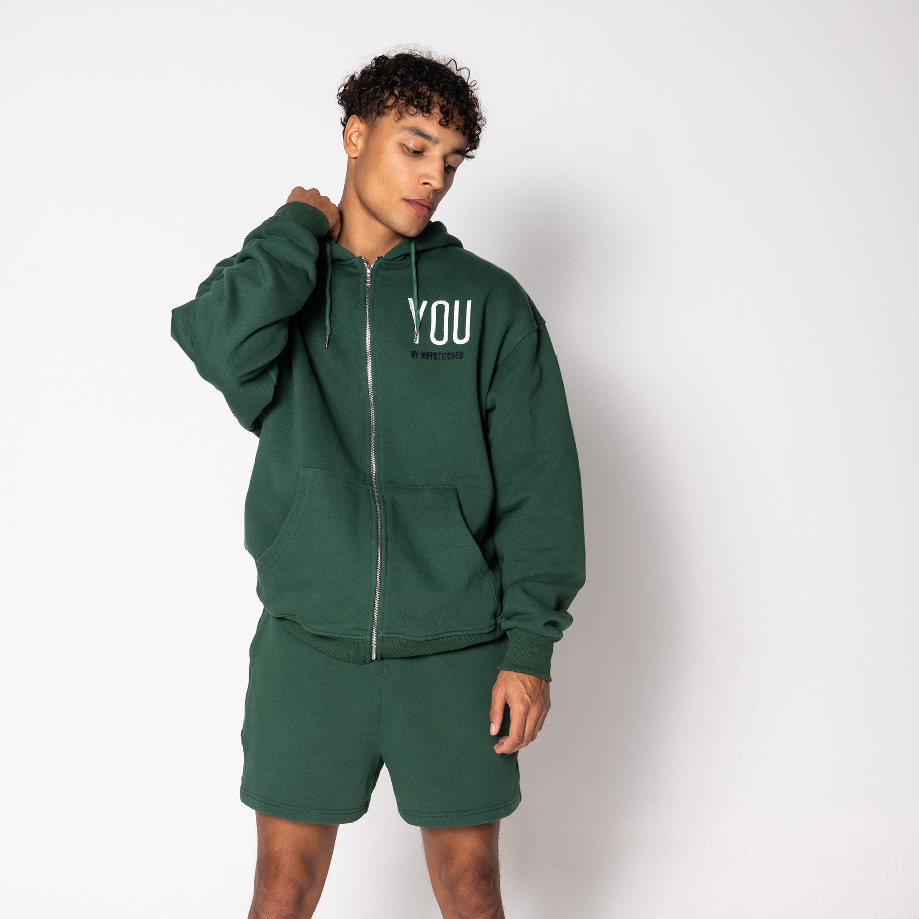 YOU Oversized zip-up hoodie