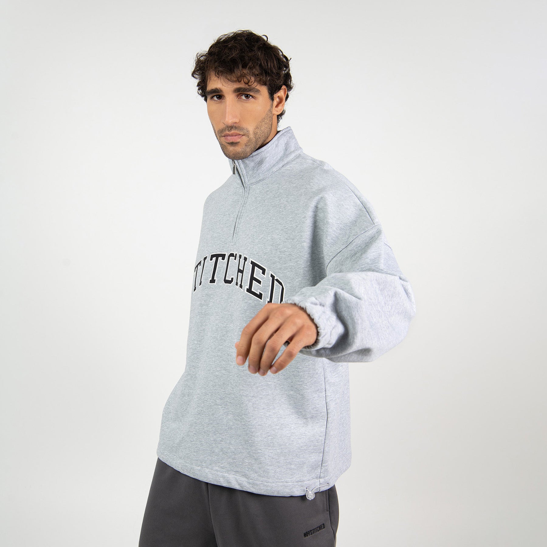 Stitched Turtleneck Sweater