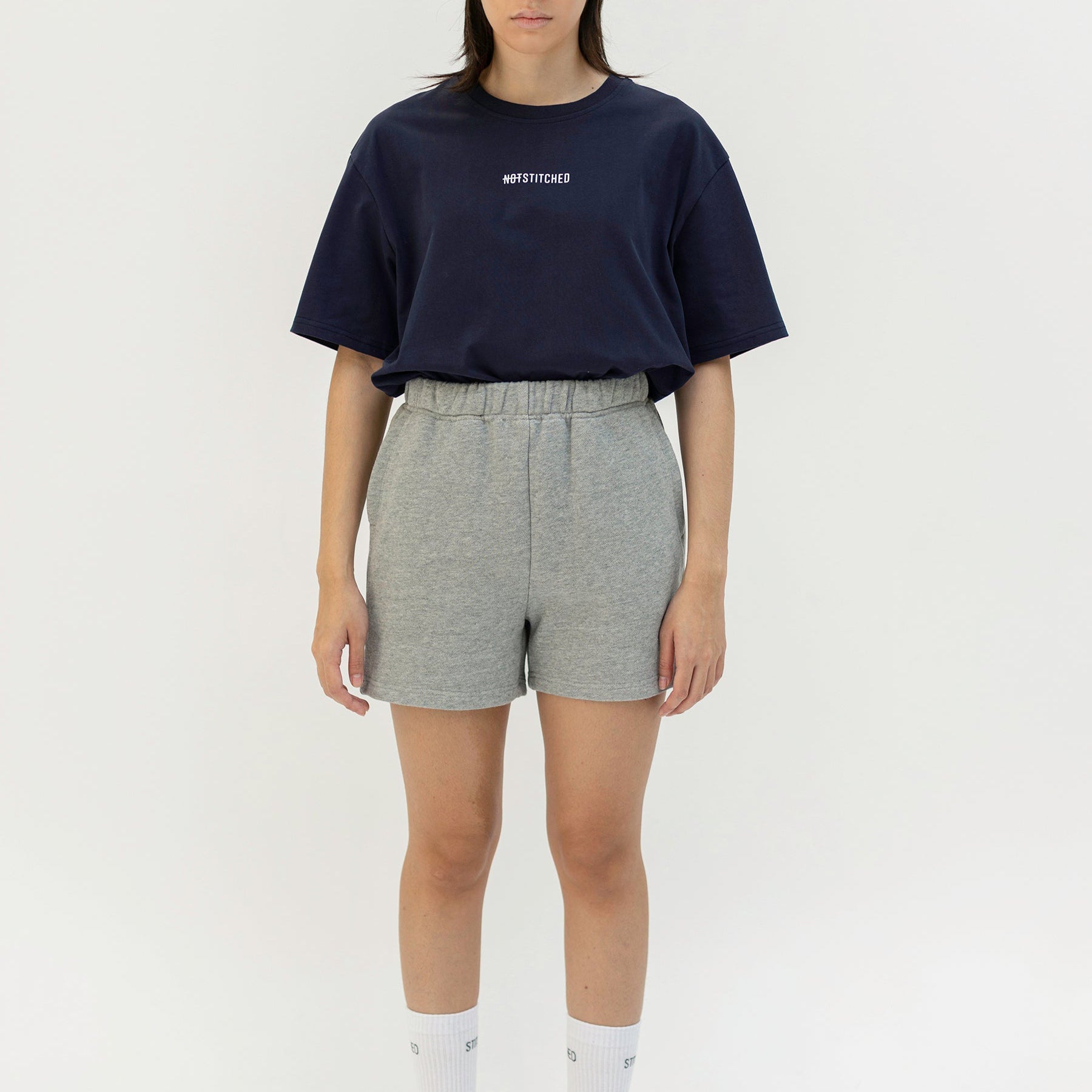 French Terry Cotton Shorts