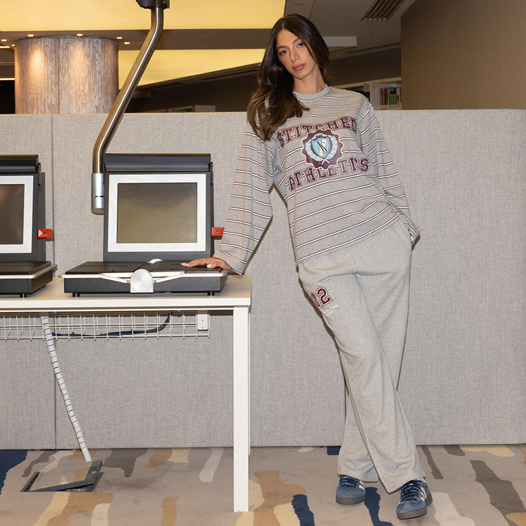 بنطال رياضي مستقيم الساق مناسب للجامعة