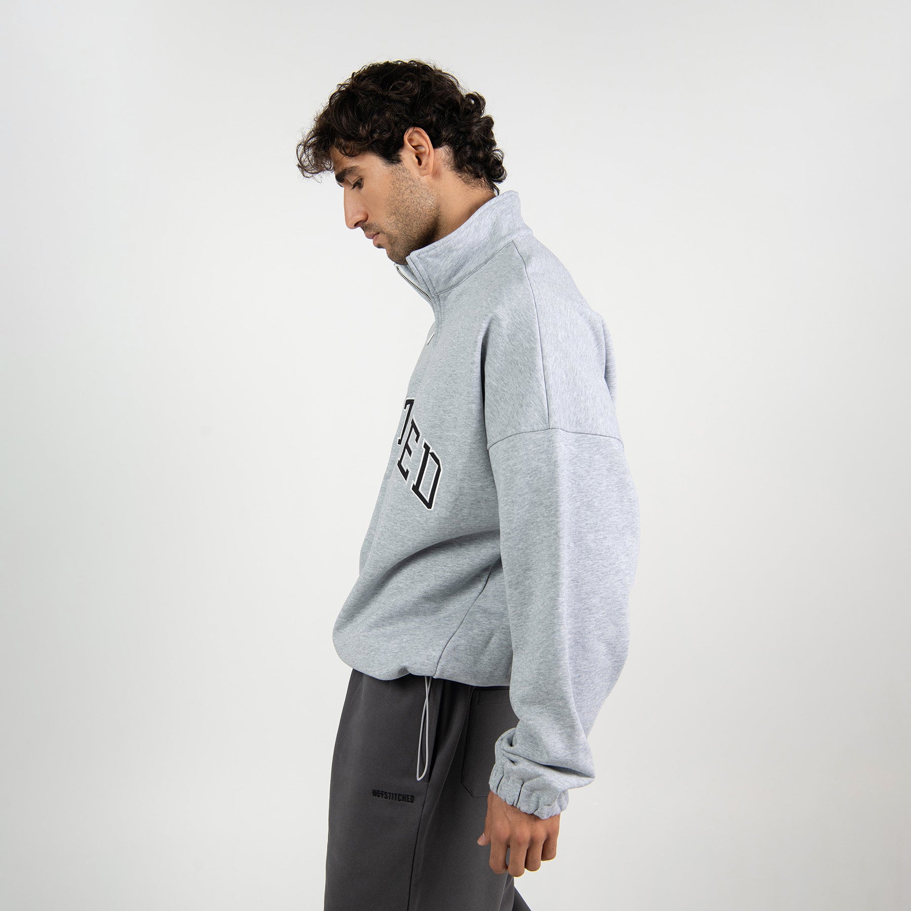 Stitched Turtleneck Sweater