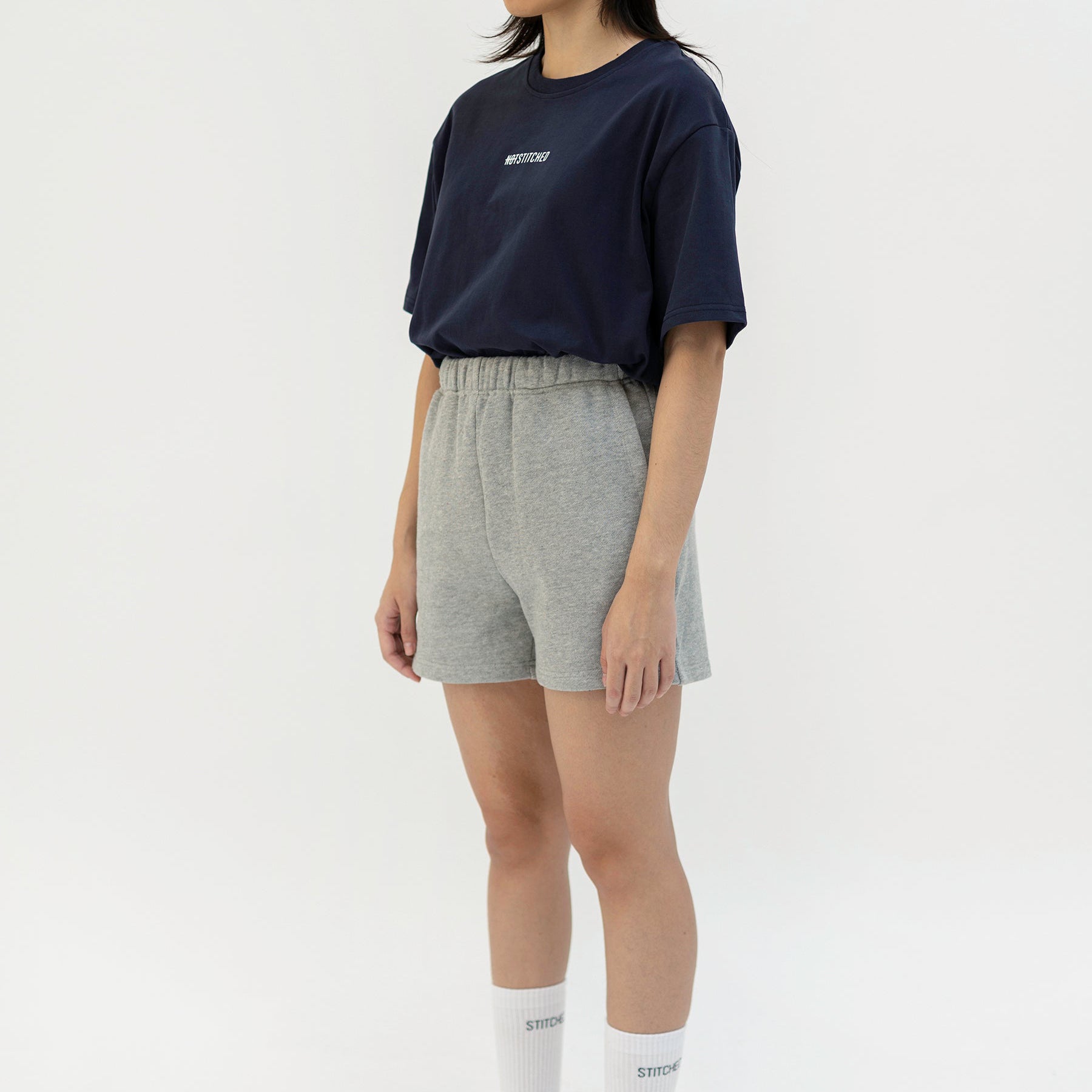 French Terry Cotton Shorts