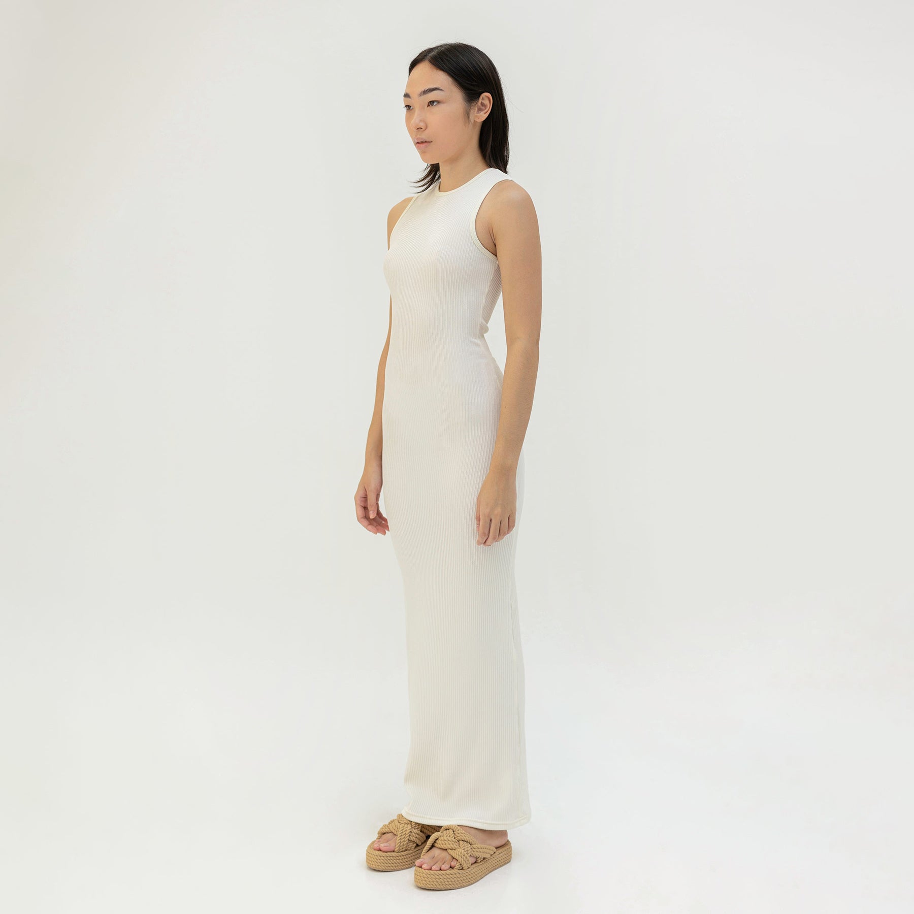 Long Sleeveless Knit Dress