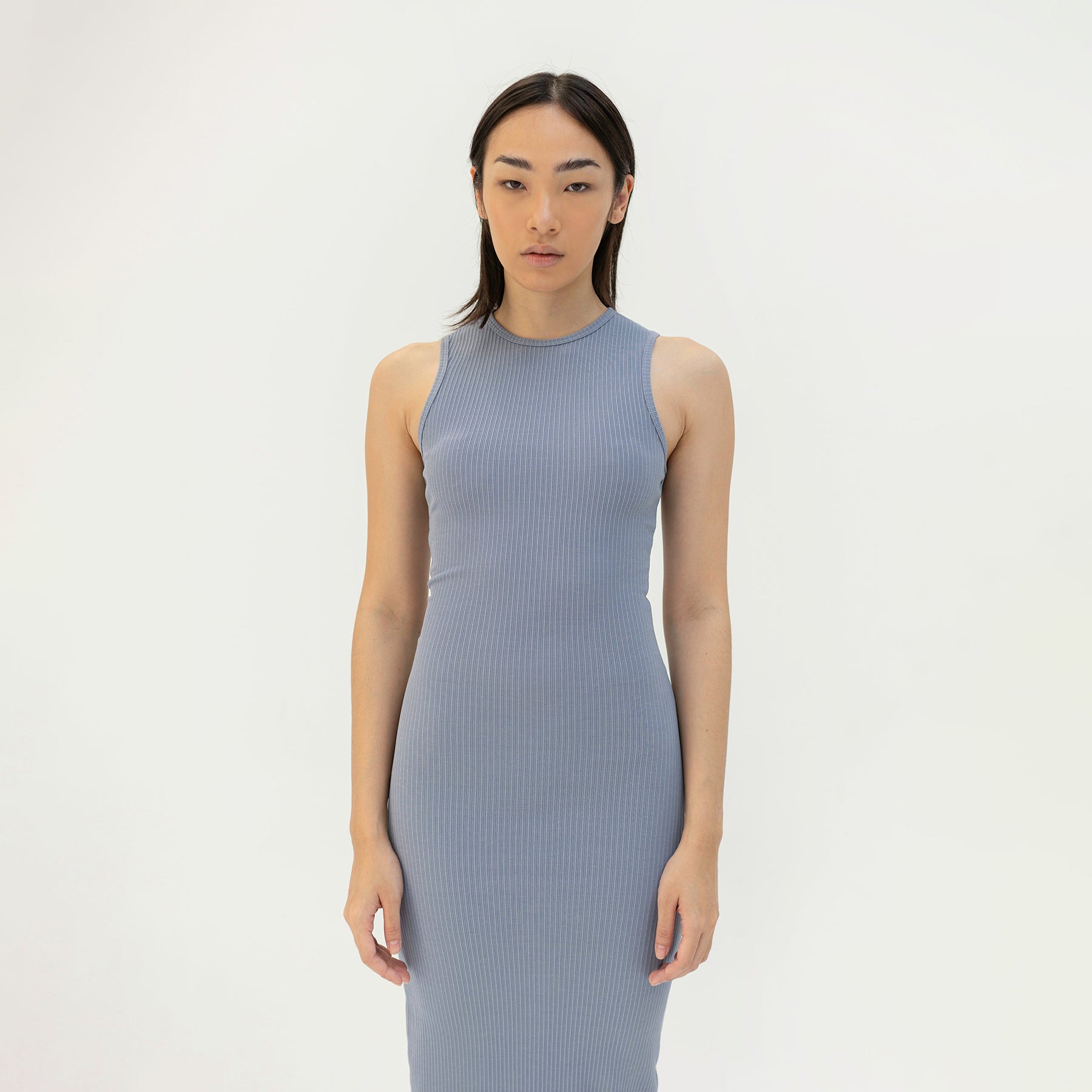Long Sleeveless Knit Dress