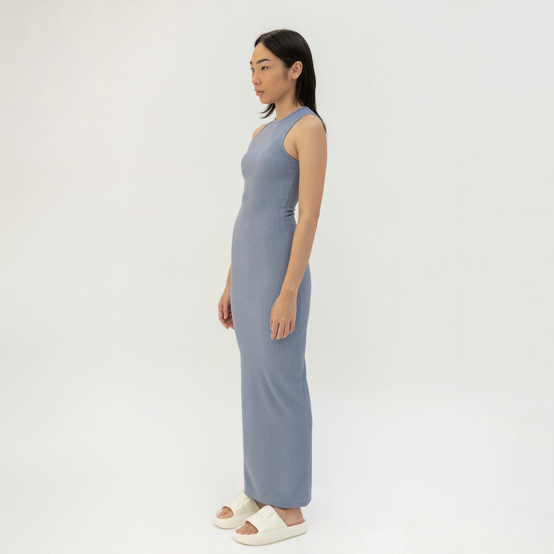 Long Sleeveless Knit Dress