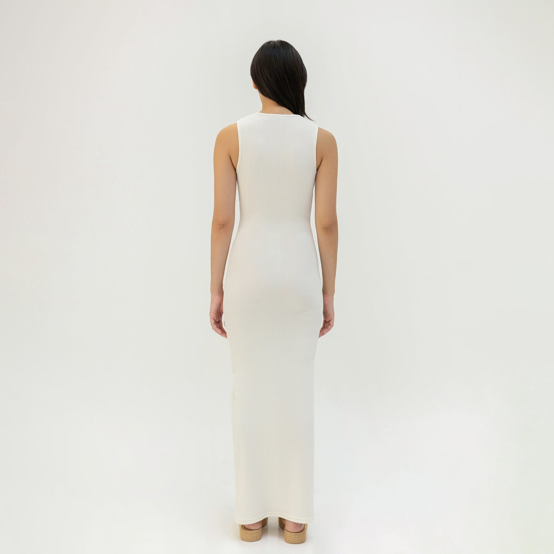 Long Sleeveless Knit Dress