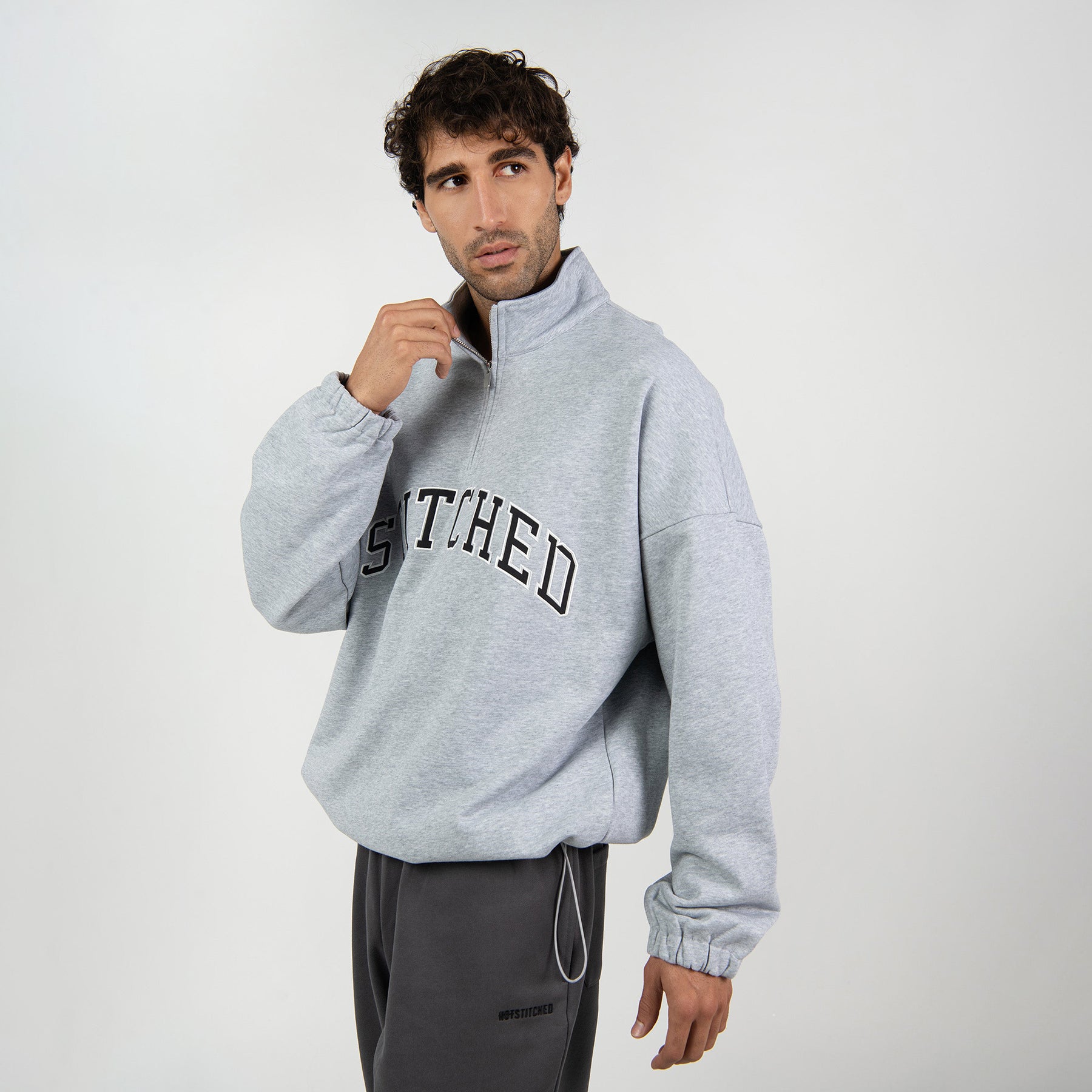 Stitched Turtleneck Sweater